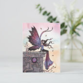 Amethyst Dream Fantasy Fairy Briefkaart (Staand voorkant)