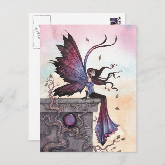 Amethyst Dream Fantasy Fairy Briefkaart (Voorkant / Achterkant)