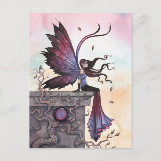 Amethyst Dream Fantasy Fairy Briefkaart (Voorkant)