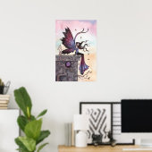 Amethyst Dream Gothic Fantasy Fairy Poster (Thuiskantoor)