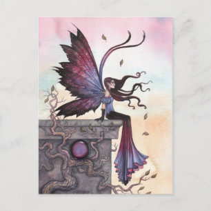 Amethyst Droom Fantasie Fee Prentbrief Briefkaart