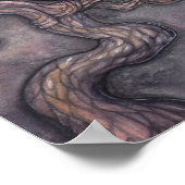 Amethyst Droom Gotische Fantasy Fee Poster (Hoek)