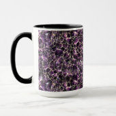 Amethyst Edelsteen Kristal Print Mok (Links)