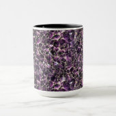 Amethyst Edelsteen Kristal Print Mok (Midden)