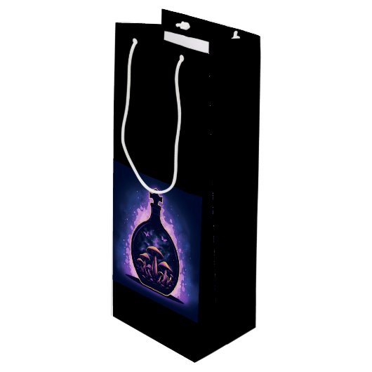 Amethyst Elixir Wijn Cadeautas (Voorkant Gekanteld)