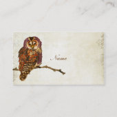 Amethyst en Amber Owl Visitekaartje/Labels Visitekaartje (Achterkant)