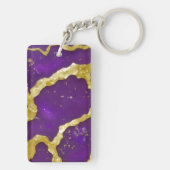Amethyst- en Gold-geïnspireerde Sleutelhanger (01) (achterkant)