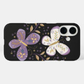 Amethyst en Gouden Vlinders Case-Mate iPhone Case (Achterkant (horizontaal))