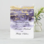 Amethyst en goudkleurig, fijn kaart (Staand voorkant)