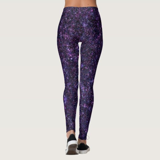 Amethyst Encantation Paars Blue CUSTOM TEKST Leggings (Achterkant)