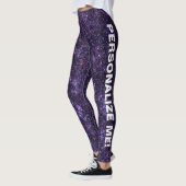 Amethyst Encantation Paars Blue CUSTOM TEKST Leggings (Links)