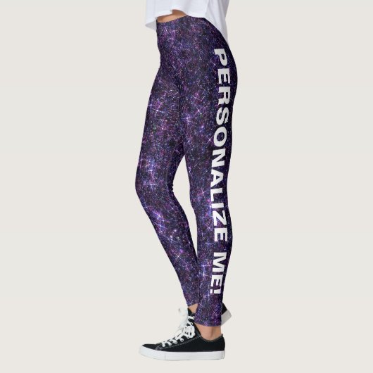 Amethyst Encantation Paars Blue CUSTOM TEKST Leggings (Links)