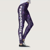 Amethyst Encantation Paars Blue CUSTOM TEKST Leggings (Rechts)