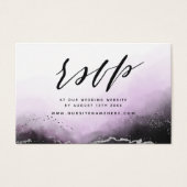 Amethyst Etherische Mist Website RSVP Plaats Kaart (Voorkant)