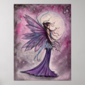 Amethyst fairy Fantasy Art Poster afdrukken (Voorkant)