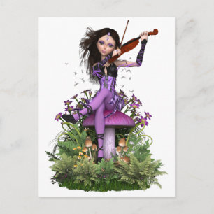 Amethyst Fairy ~ Sweet Melody Briefkaart
