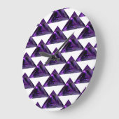 Amethyst, februari Birthstone Paars Grote klok (Hoek)