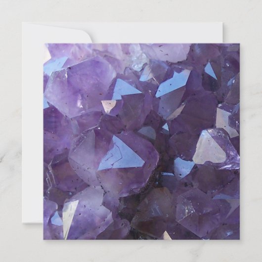Amethyst foto Blank Kaart (Voorkant)