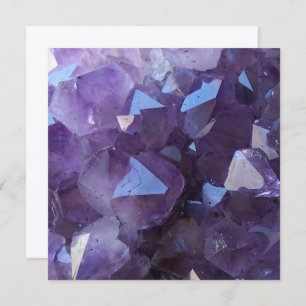 Amethyst foto Blank Kaart