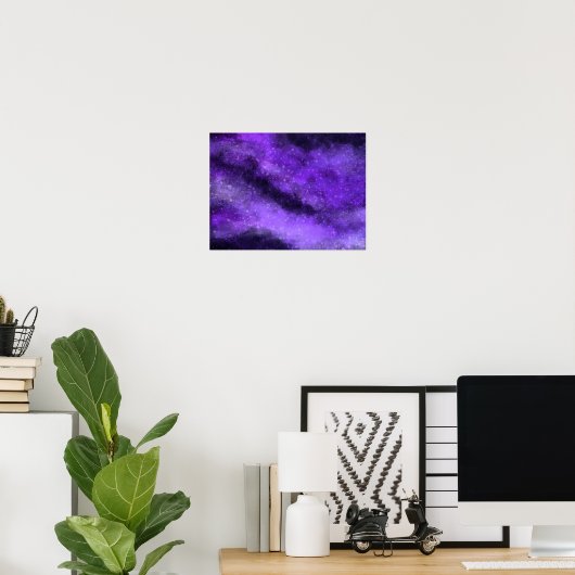 Amethyst Galaxy Poster (Thuiskantoor)