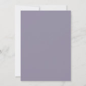 Amethyst Gele Bloem Bruiloft Kaart (Achterkant)