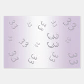 Amethyst Gem & Glitter 33rd Wedding Jubileum Inpakpapier Vel (Voorkant 2)