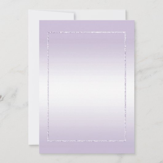 Amethyst Gem & Glitter 33rd Wedding Jubileum Kaart (Achterkant)