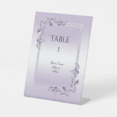 Amethyst Gem & Glitter 33rd Wedding Jubileum Reclamebord Met Voetstuk (Voorkant)