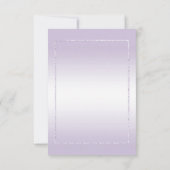 Amethyst Gem & Glitter 33rd Wedding Jubileum Save The Date (Achterkant)
