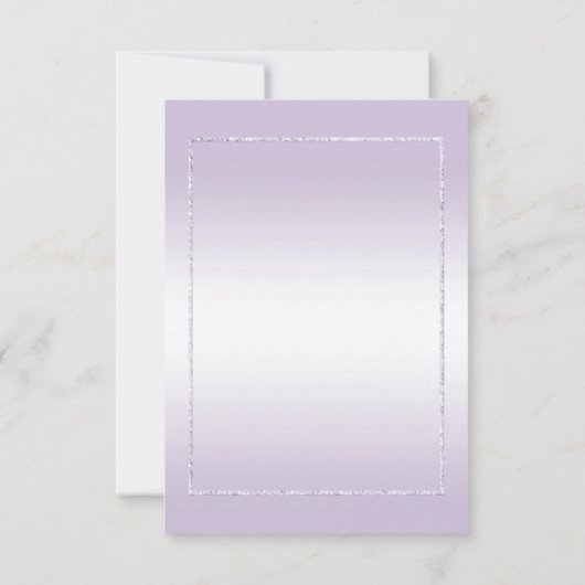 Amethyst Gem & Glitter 33rd Wedding Jubileum Save The Date (Achterkant)