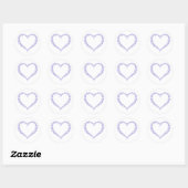 Amethyst Gem hart Ronde Sticker (Vel)