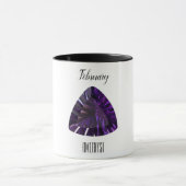 Amethyst Gem Paarse Coffee Mok Februari Birthstone (Midden)
