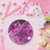 Amethyst Gem Stone Papieren Bordje (Feest)