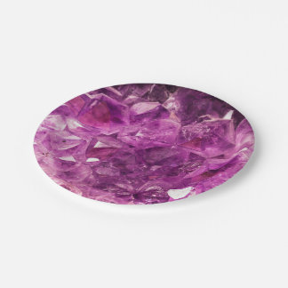 Amethyst Gem Stone Papieren Bordje