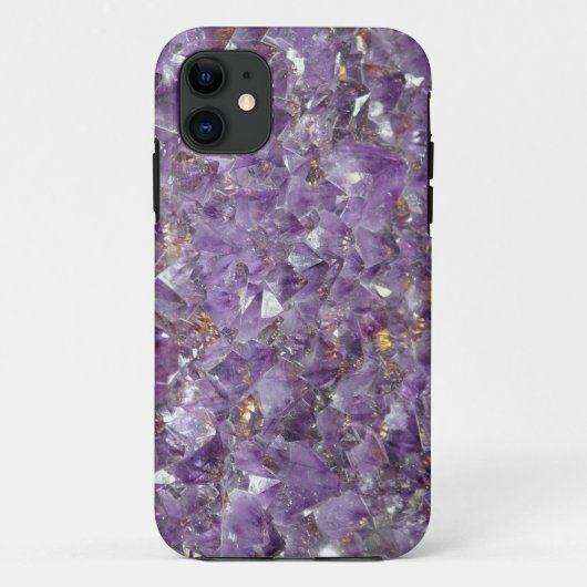 Amethyst gem violet kristal iPhone case (Achterkant)