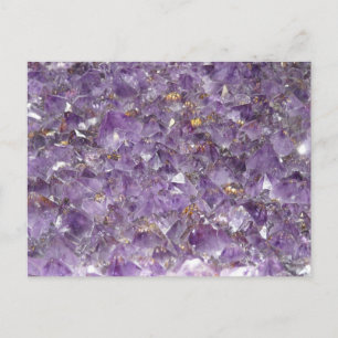 Amethyst gem violet kristal steen briefkaart