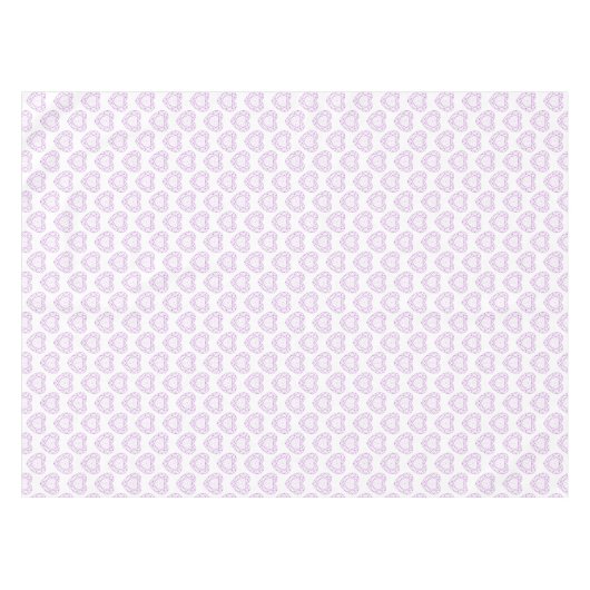 Amethyst gemstenen hartlijnpatroondoek tafelkleed (Voorkant (Horizontaal))