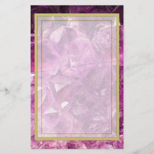 Amethyst Gemstone Afbeelding Shiny and Sparkly Briefpapier