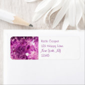 Amethyst Gemstone Afbeelding Shiny and Sparkly Etiket (Insitu)
