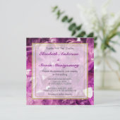 Amethyst Gemstone Afbeelding Shiny and Sparkly Kaart (Staand voorkant)