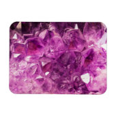 Amethyst Gemstone Afbeelding Shiny and Sparkly Magneet (Horizontaal)