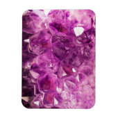 Amethyst Gemstone Afbeelding Shiny and Sparkly Magneet (Verticaal)