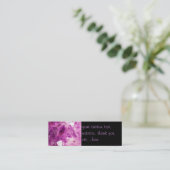Amethyst Gemstone Afbeelding Shiny and Sparkly Mini Visitekaartje (Staand voorkant)