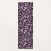 Amethyst Gemstone Crystal Print Yogamat (Voorkant)
