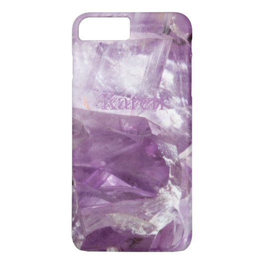 Amethyst Gemstone Crystalline Quartz Paars Lila Case-Mate iPhone Case (Achterkant)