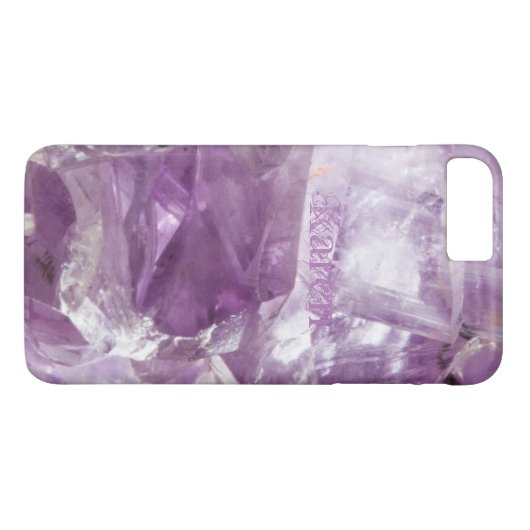 Amethyst Gemstone Crystalline Quartz Paars Lila Case-Mate iPhone Case (Achterkant (Horizontaal))