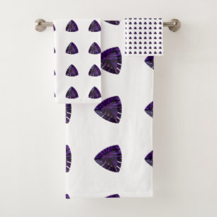 Amethyst Gemstone, februari Birthstone, Paars Bad Handdoek
