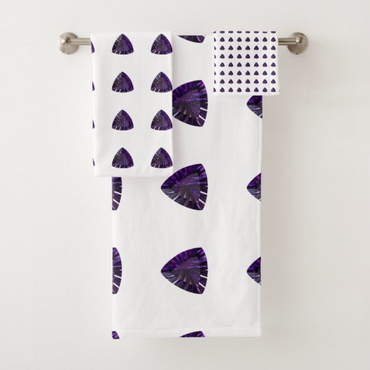 Amethyst Gemstone, februari Birthstone, Paars Bad Handdoek (Insitu)