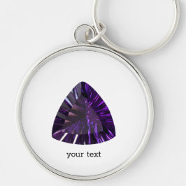Amethyst Gemstone, February Birthstone, Purple Sleutelhanger