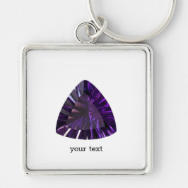 Amethyst Gemstone, February Birthstone, Purple Sleutelhanger